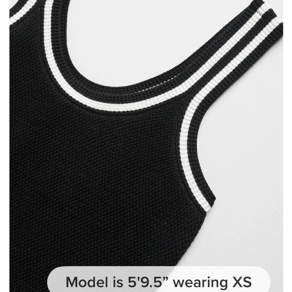 ALO Yoga Black and White Tank Top - Picture 5 of 5